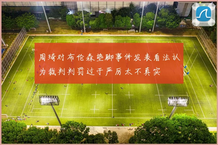周琦对布伦森垫脚事件发表看法认为裁判判罚过于严厉太不真实